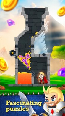 Rescue Knight - Головоломки и Логические игры (МОД деньги, подсказки, скины) скриншот 1